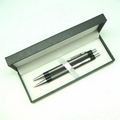 Aluminum Click Ballpoint Pen And Pencil Set (Screened)